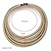Fancy Love New Punk Wide Stretch Rope Gold Maxi Colar Chocker Necklace