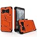 ZIZO Bolt Series HTC Bolt with [Screen Protector] Kickstand [Military Grade Drop Tested] Holster Belt Clip (Orange/Black)