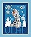 DISNEY FROZEN COTTON FABRIC-OLAF COTTON FABRIC PANEL-NEWEST DESIGN-100% COTTON-SOLD BY THE PANEL