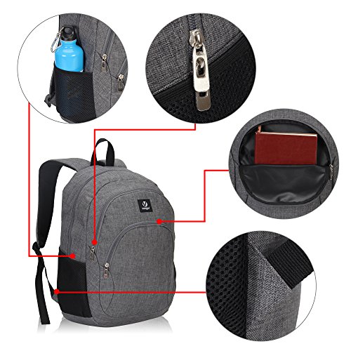 Veegul Cool Backpack Kids Sturdy Schoolbags Back to School Backpack for Boys Girls,Gray Veegul Cool Backpack Kids Sturdy Schoolbags Back to School Backpack for Boys Girls,Gray
