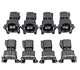 GooDeal 8pcs Fuel Injector Connector Adapter EV6 to EV1 USCAR LS2 LS3 LSX LS1 LT1 TPI