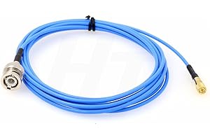 HangTon BNC to Microdot 10-32 Cable for Accelerometer Transducer Acoustic Vibration Test (15m, Straight)