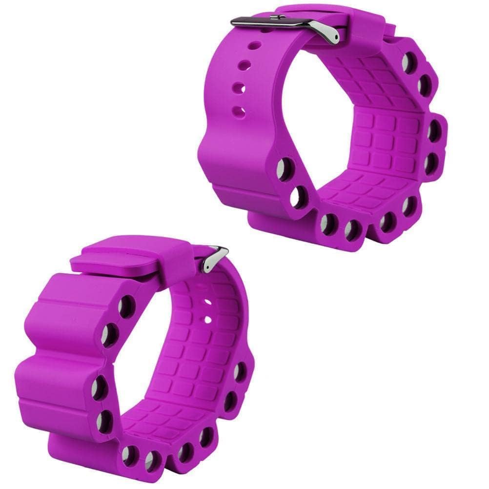 VBESTLIFE 2Pcs Adjustable Wrist Weights Wearable Wrist Ankle Weights Bracelet for Exercise Jogging Yoga Gymnastics Aerobics Pilates (black)