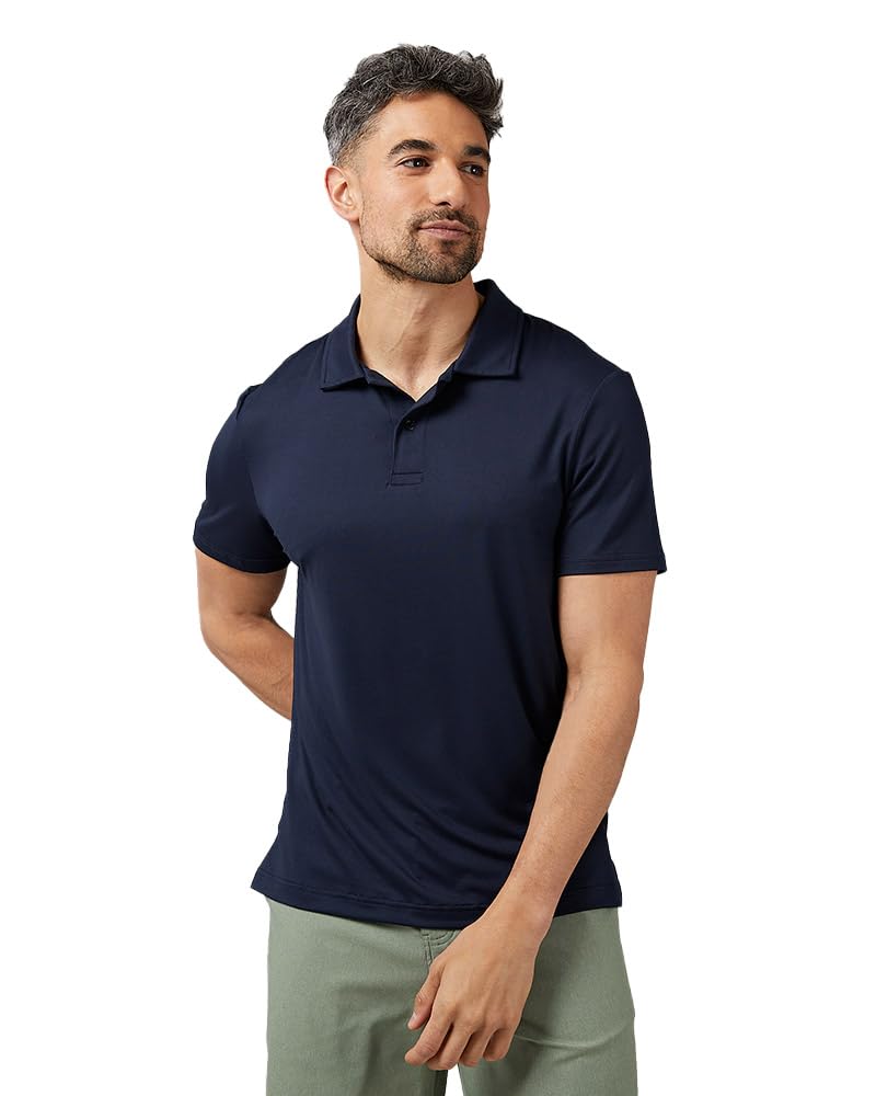 Photo 1 of 32 Degrees Men's Cool Classic Polo| Slim Fit | Moisture Wicking | 4-Way Stretch |Golf | Tennis, Navy, Medium