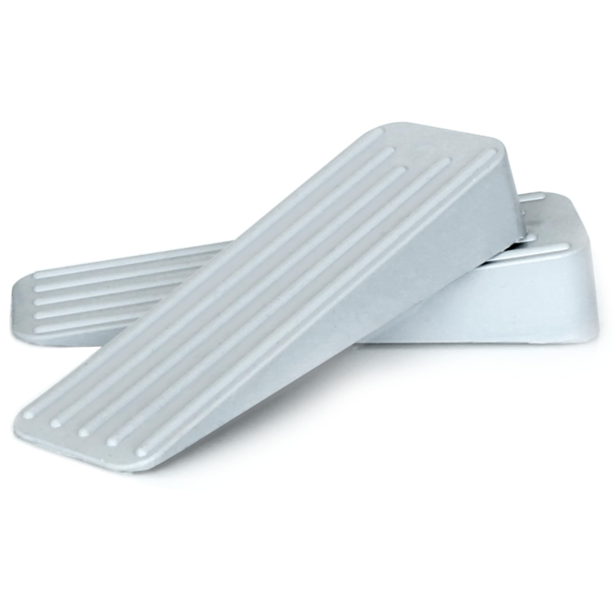 Mario10 Door Wedge Rubber Door Stops Indoor Outdoor Anti Skid Door Stoppers for Floor Multi-Surface Heavy Duty Door Holders to Stay Open - Pack of 2 - Grey