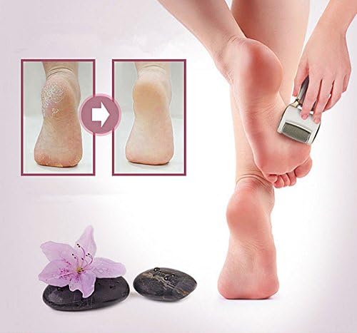 Wired Use electric pedicure tool foot Care Tool Professional Pedicure waterproof Regular Coarse ,Skin Remover Skin Care Feet Dead Cleansing Exfoliating With LED Rechargeable+ + 1 Roller Heads(Gold)