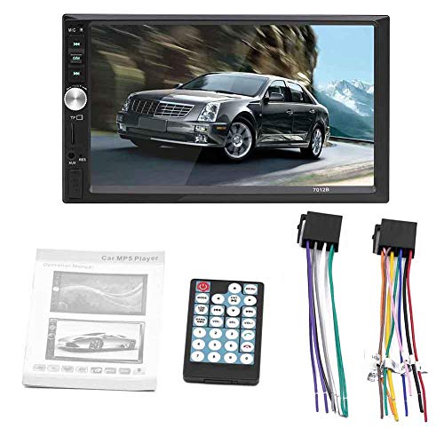 VOVI Bluetooth Car Radio Multimedia Car Stereo with Wireless Remote Control HD 7 inch Car MP4 Card Machine Car MP5 Player Support Bluetooth Call Reversal Priority for Car