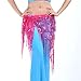 BellyLady Belly Dance Hip Scarf Shawl With Fringe Tribal Triangle Tassles Wrap-Black