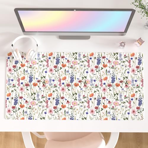 Faux Leather Large Mouse Pad Office Desk