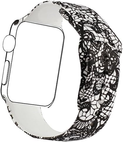 Blesihu Replacement Band for Apple Watch, Strap Bands for iwatch, Silicone Sport Style Wristband, Personalized Design, 16 Colors, Both 38mm and 42mm Models Available