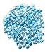 MagicWater Supply Light Blue Flat Marble Glass Gems - 2 LB (Pound) - Flat Marble Vase Fillers, Table Scatter, Aquarium Décor, Pebbles - Approx. 3/4