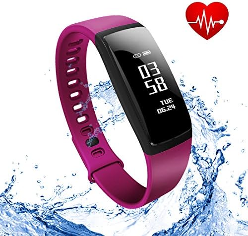 Gespert Fitness Tracker,Wireless Activity Tracker,Waterproof Smart Band Pedometer for Health Monitoring, Sports Tracking, Remote Self-Timer,Sleep Analysis etc