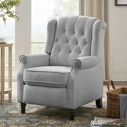 YANXUAN Pushback Recliner Chair, Tufted Armchair with Padded Seat