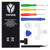 YOFONE Battery for iPhone 4S,with Complete Repair Tools Kit, 2 Pcs Glue Adhesive & Instruction - 1430mAh Li-ion Replacement Battery [365 DAYS Warranty]