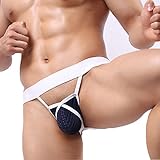 Lightning Deals Man Boxer,ZYooh Sexy Soft Cotton Breathable Bulge Pouch Briefs Trunks Underwear (Dark Blue, L)