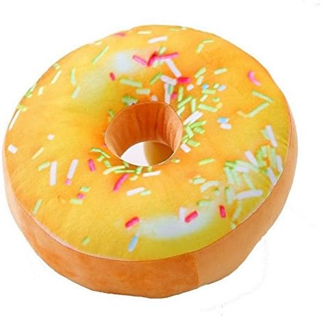 bravolotus 40cm Colourful Plush Creative 3D Squishy Donut Throw Pillow Sofa Car Office Valentines Cushion Kid Xmas Birthday Gift