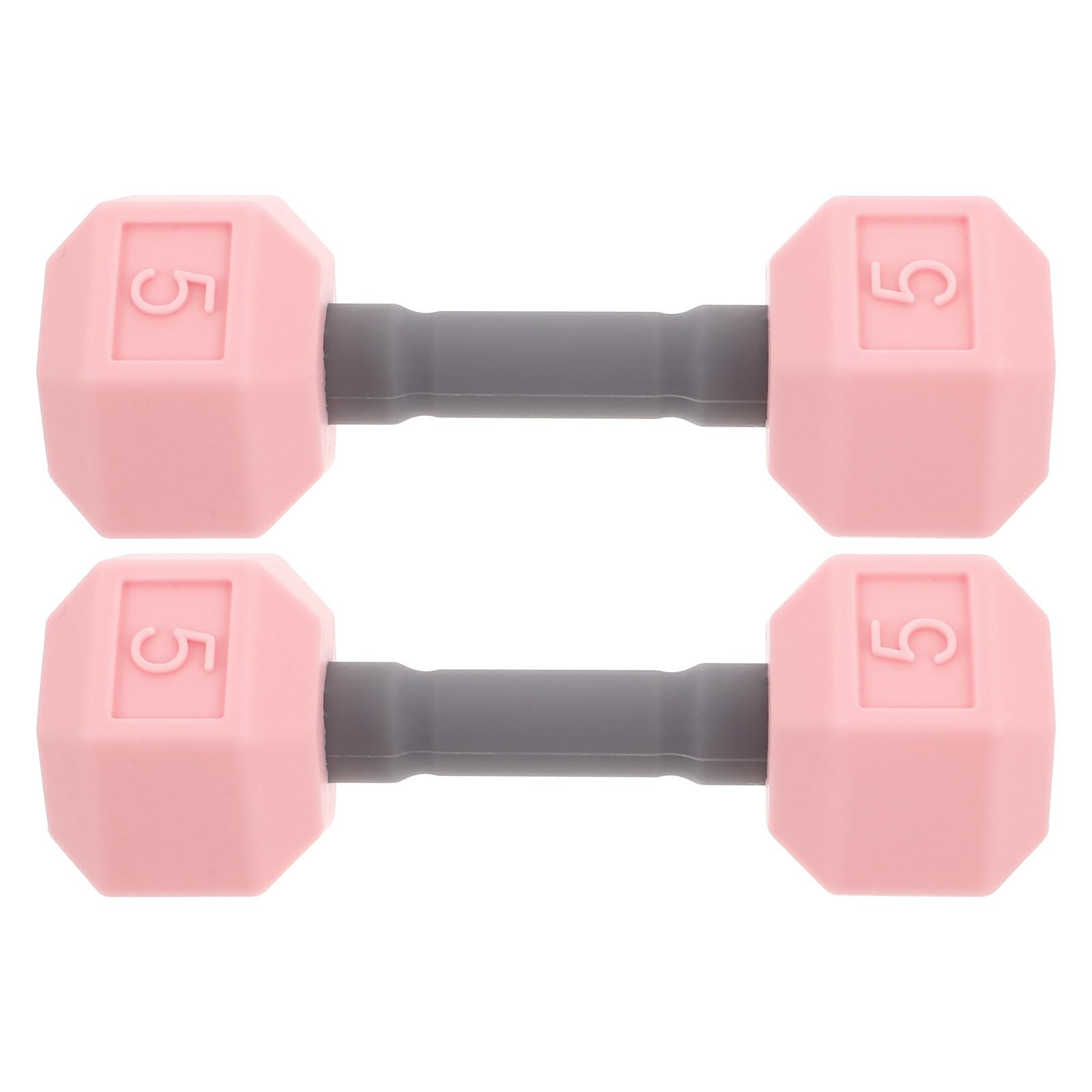 Photo 1 of Totority Mini Dumbbells for Kids 2pcs Silicone Hand Weights, Pink Toddler Exercise Toys, Home Gym Equipment, 4.52 * 1.69 * 1.49inch, for Children, Kindergarten Sports