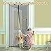 Magnetic Screen Door 34''x82'',Mosquito Patio Screens Magic Door Mesh,PLUSARGENT Sliding Screen Door with Full Frame Velcro French Back Door Curtain Keep Fly Bug Out