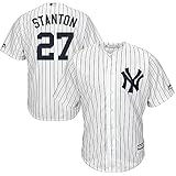 Giancarlo Stanton New York Yankees MLB Majestic Youth White Home Cool Base Replica Jersey (Youth Large 14-16)