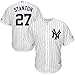 Giancarlo Stanton New York Yankees MLB Majestic Youth White Home Cool Base Replica Jersey (Youth Large 14-16)