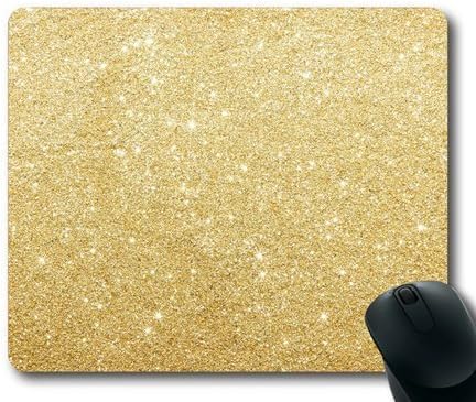 Mpban Mouse Pad with Gold Glitter printing Non-Slip Neoprene Rubber desktop/computer mouse mat Image 726