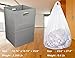 Foldable Large Laundry Hamper With Laundry Bag - Premium Durable Non-Woven Fabric, Plastic Board, Extra-Large Size, Space-Saving & Compact Clothes Basket With Metal Handles (Gray)
