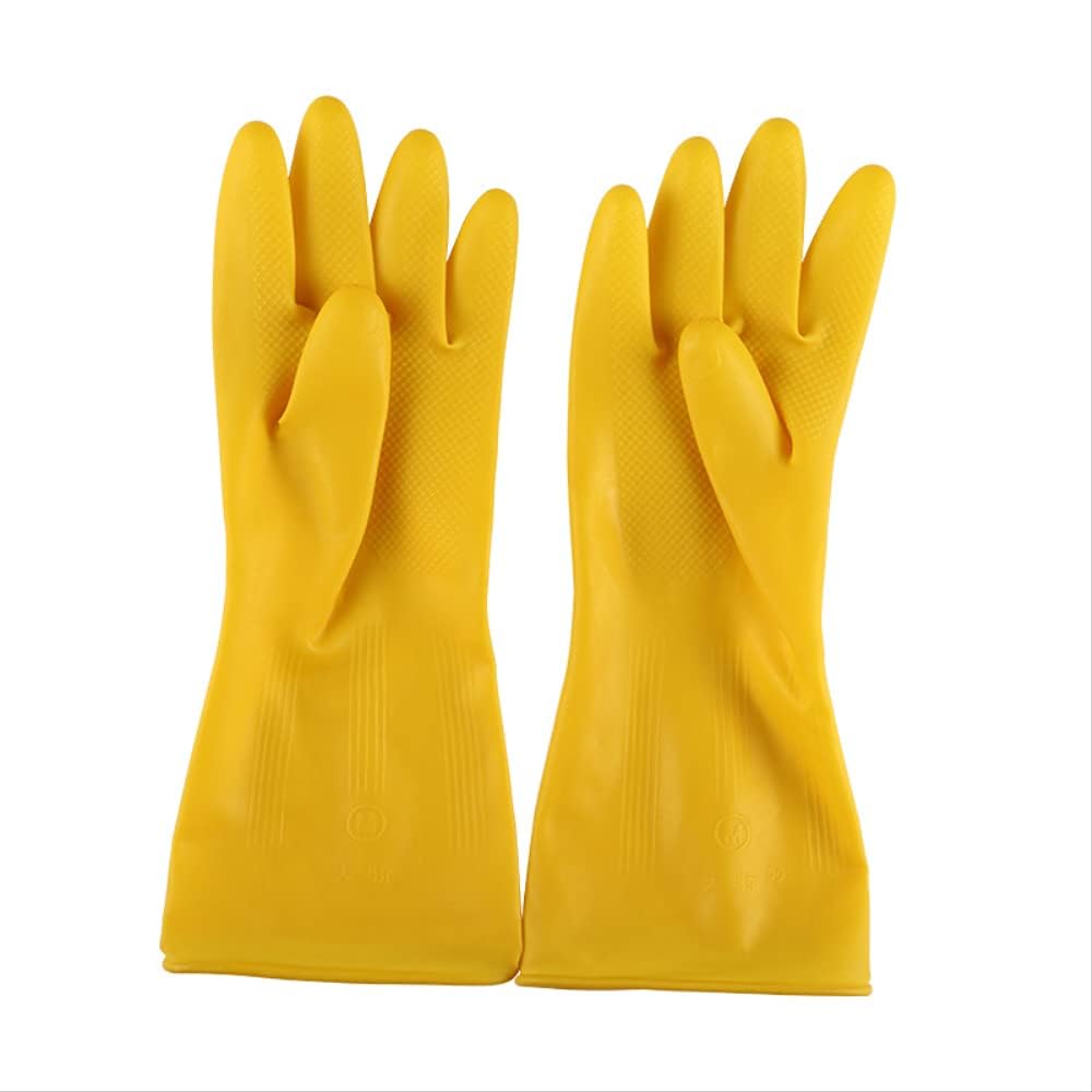 Gloves Latex Gloves Household Cleaning Kitchen Dishwashing Gloves (4