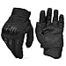 REEBOW TACTICAL Army Military Hard Knuckle Tactical Combat Full Finger Gloves, Medium, Black