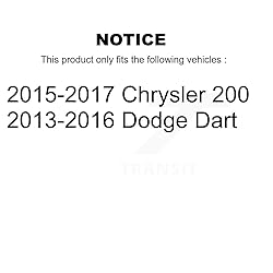 Front Wheel Bearing And Hub Assembly Pair For Dodge