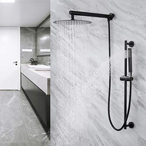 KES Retrofit Rain Shower System 12 Inches Rain Shower Head with