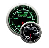 Water Temperature Gauge- Electrical Green/white Performance Series 52mm (2 1/16