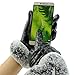 D.King Womens Leather Gloves Touch Screen Gloves Lining Driving Mittens