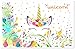 KUDOS.JP Unicorn Cute Kawaii 6 Envelopes 12 Letter Writing Stationery Paper Gift Set for Girls, Teen