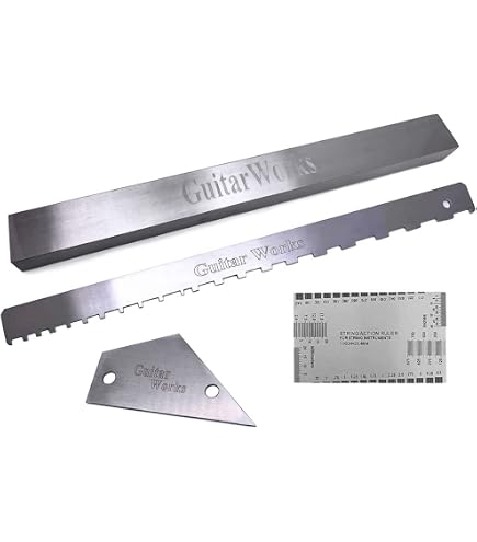 Outil Niveau Fret Beam Leveler Guitare Avec 6 Papiers Abrasifs - Luthier