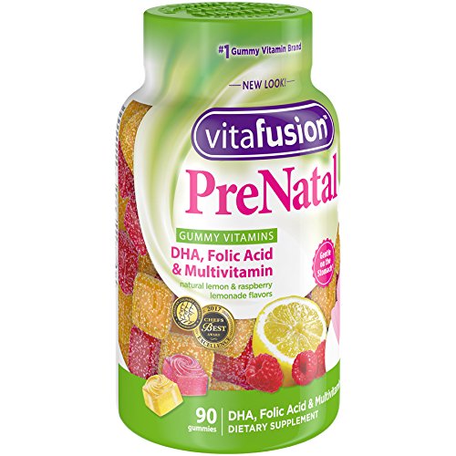 Multi & Prenatal Vitamins Vitafusion Prenatal, Gummy Vitamins, 90 Count