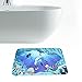 Jillban Flannel Seaworld Bathroom Mat Set 3 Piece Contour Rug Lid Toilet Cover