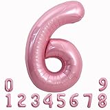 TONIFUL 40 Inch Light Pink Large Numbers