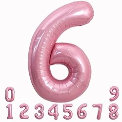 TONIFUL 40 Inch Light Pink Large Numbers