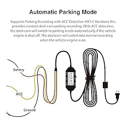 VIOFO HK3-C Acc Hardwire Kit, 13ft USB-C Hard Wire