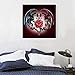 DIY 5D Diamond Painting by Number Kit, Dragons with Rose Full Drill Rhinestone Embroidery Cross Stitch Supply Arts Craft Canvas Wall Decor 11.8x11.8 inch