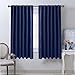 NICETOWN Blackout Draperies Curtains Window Drapes - (Royal Blue Color) 52 inches W by 63 inches L, Set of 2, Blackout Curtain Panels for Nursery