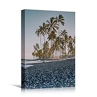 Canvas Wall Art Tree Against Sky Living Room Multicolor Nature Photography Relax/Calm Trees Tropical - 12x18 inches