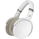 Sennheiser HD 450BT Bluetooth 5.0 Wireless Headphone with Active Noise Cancellation - 30-Hour Battery Life, USB-C Fast Charging, Virtual Assistant Button, Foldable - White