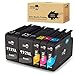 MIROO Compatible Ink Cartridge Replacement for HP 932XL 933XL 932 933 Compatible with HP Officejet 6700 6600 7612 6100 7610 7110 Printer(2 Black 1 Cyan 1 Magenta 1 Yellow 5-Pack)