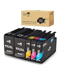 MIROO cartucho de tinta de repuesto de alto rendimiento para HP 932xl y 933xl. Funciona con impresora HP Officejet 6600, 6100, 6700, 7110, 7610, 7510 y 7612.