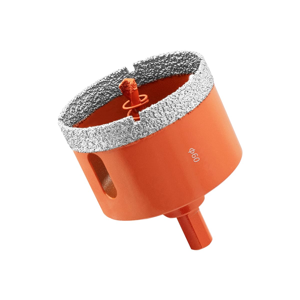 Meccion Diamond Hole Saw 60mm with Pilot Guide Bit, Professionals Brazed Diamond Drill Bit Hole Cutter for Tile, Porcelain, Glass, Ceramic, Marble — image 1