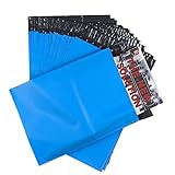 Metronic 7.5x10.5 Inch Poly Mailer Envelopes Shipping Bags with Self Adhesive, Waterproof and Tear-proof Postal Bags 100pcs Blue