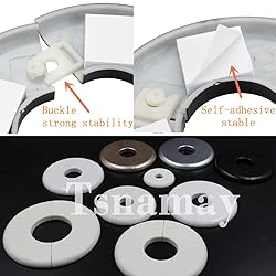 Tsnamay 2 Pcs Wall Split Flange, ABS Round