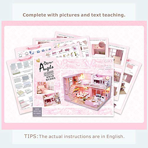 5 CUTEBEE+Dollhouse+Miniature+Furniture+Movement