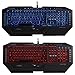 Perixx PX-3200 US, Programmable Backlit Gaming Keyboard - 12 Macro Keys with 3 User Profile - 7 Backlit Color - Anti-ghosting 27 Keys - Compatible with Win 10